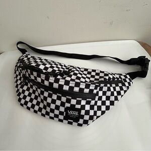 VANS Crossbody Black & White Checkerboard, Waist Bag